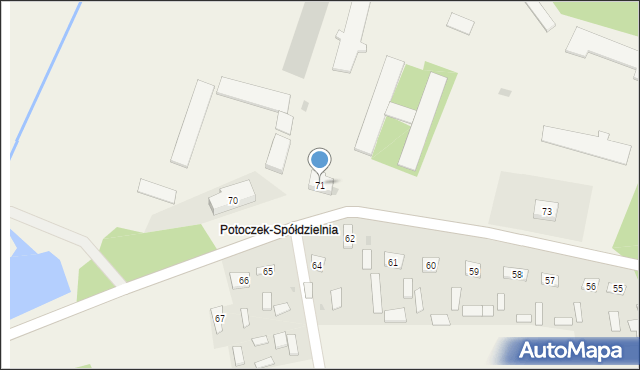 Potoczek, Potoczek, 71, mapa Potoczek