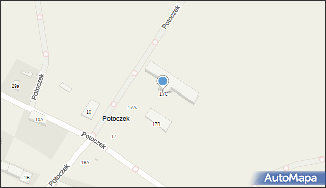 Potoczek, Potoczek, 17C, mapa Potoczek