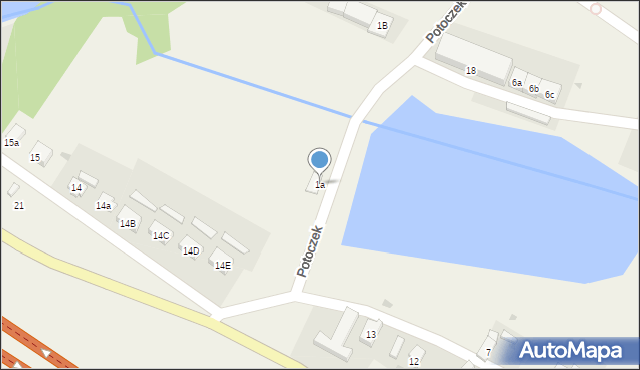 Potoczek, Potoczek, 1a, mapa Potoczek