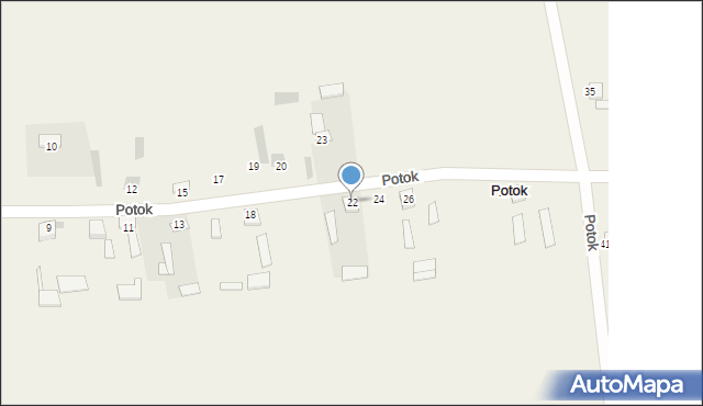 Potok, Potok, 22, mapa Potok