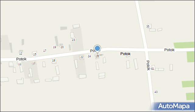 Potok, Potok, 26, mapa Potok