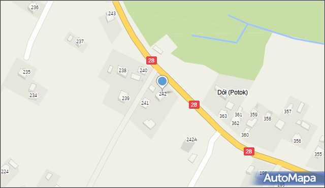Potok, Potok, 242, mapa Potok