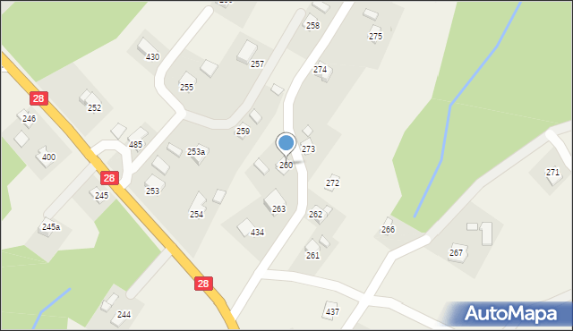 Potok, Potok, 260, mapa Potok
