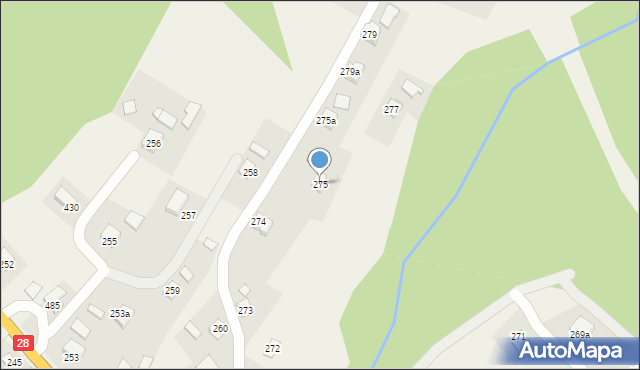 Potok, Potok, 275, mapa Potok