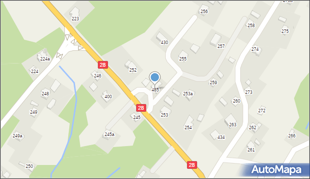 Potok, Potok, 485, mapa Potok