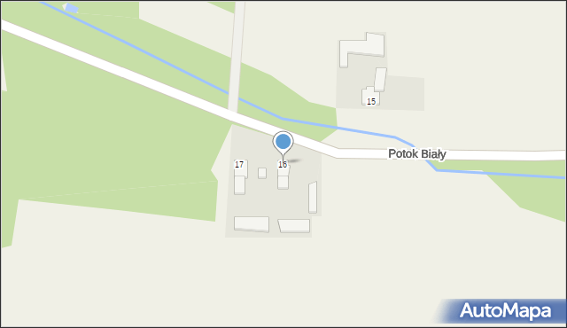 Potok Biały, Potok Biały, 16, mapa Potok Biały