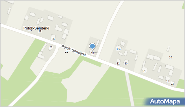 Potok-Senderki, Potok-Senderki, 34, mapa Potok-Senderki