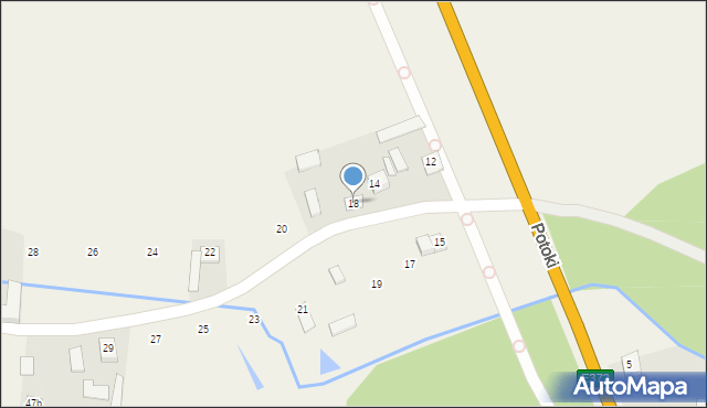 Potoki, Potoki, 18, mapa Potoki