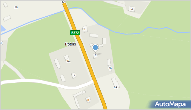 Potoki, Potoki, 6, mapa Potoki