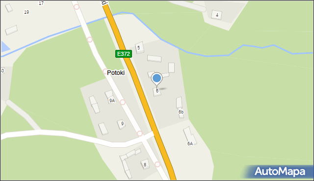 Potoki, Potoki, 6, mapa Potoki