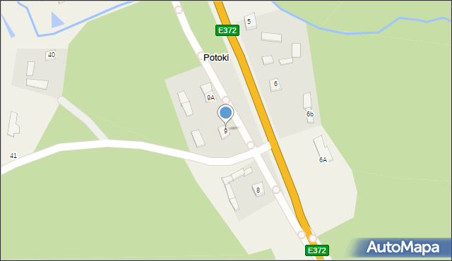 Potoki, Potoki, 9, mapa Potoki