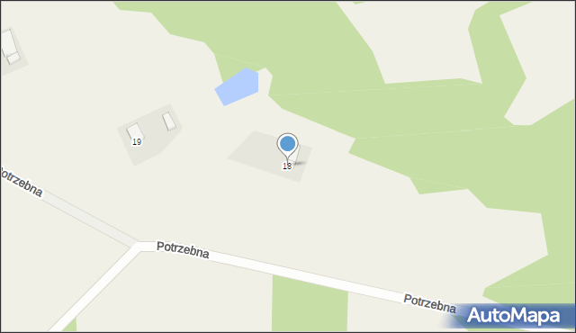 Potrzebna, Potrzebna, 18, mapa Potrzebna