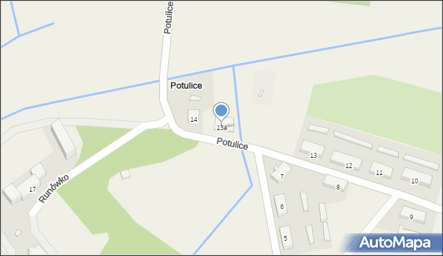 Potulice, Potulice, 13a, mapa Potulice