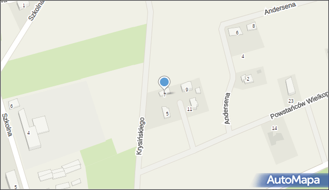 Potulice, Powstańców Wielkopolskich, 7, mapa Potulice