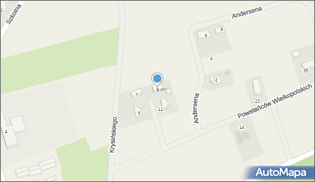 Potulice, Powstańców Wielkopolskich, 9, mapa Potulice