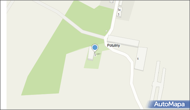 Potuliny, Potuliny, 1, mapa Potuliny