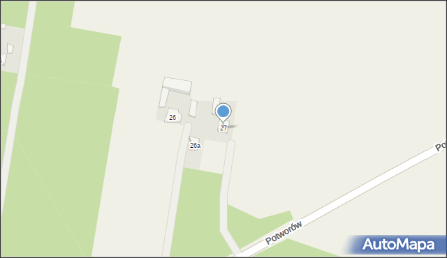 Potworów, Potworów, 27, mapa Potworów