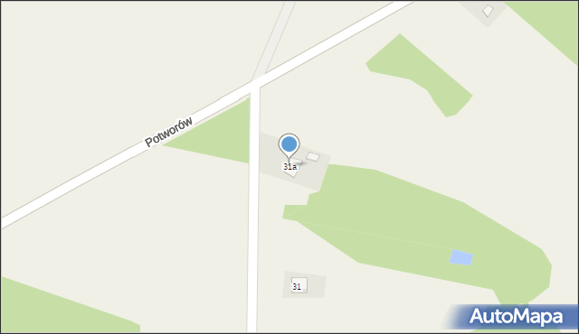Potworów, Potworów, 31a, mapa Potworów