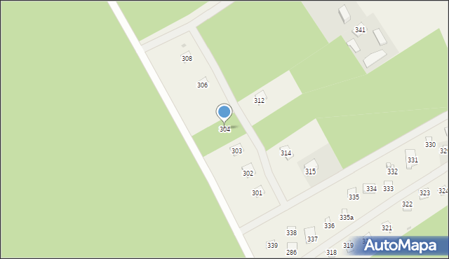 Powałczyn, Powałczyn, 304, mapa Powałczyn