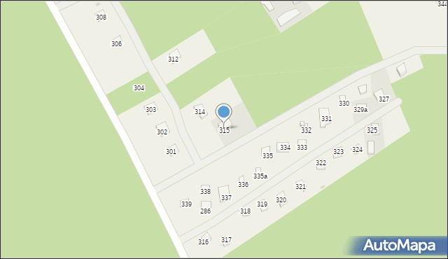 Powałczyn, Powałczyn, 315, mapa Powałczyn