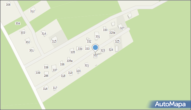 Powałczyn, Powałczyn, 322, mapa Powałczyn