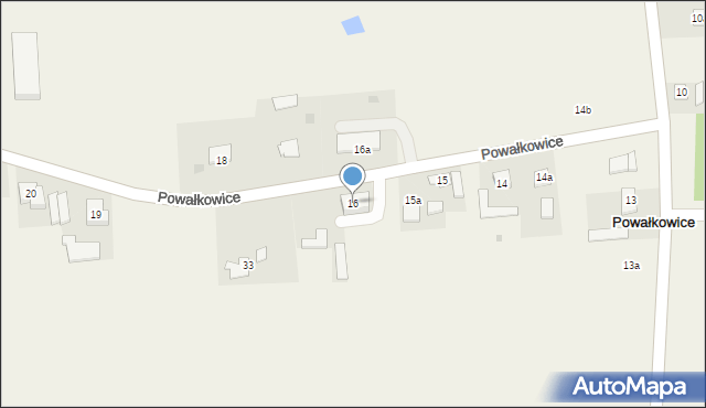 Powałkowice, Powałkowice, 16, mapa Powałkowice