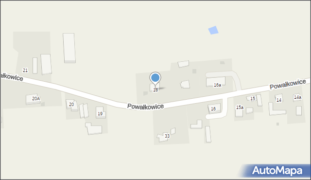 Powałkowice, Powałkowice, 18, mapa Powałkowice