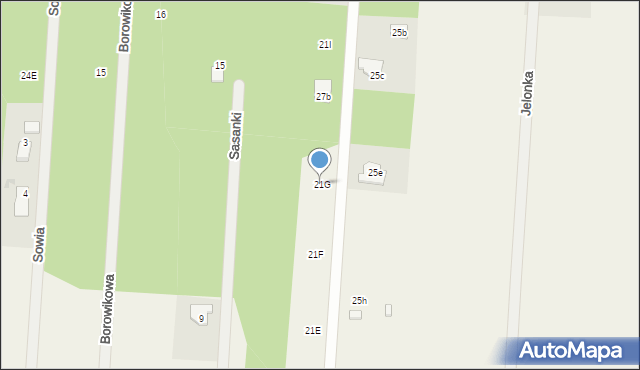 Powązki, Powązki, 21G, mapa Powązki