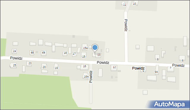 Powidz, Powidz, 14, mapa Powidz