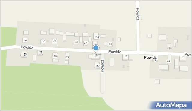 Powidz, Powidz, 16, mapa Powidz