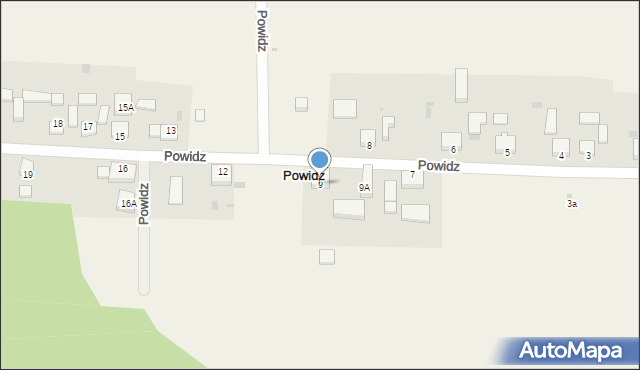 Powidz, Powidz, 9, mapa Powidz