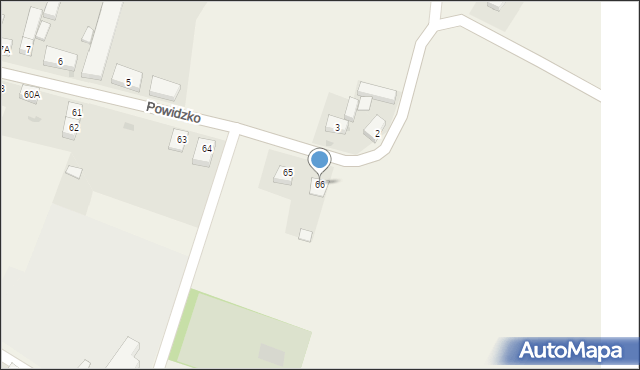 Powidzko, Powidzko, 66, mapa Powidzko