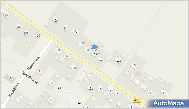 Powiercie, Powiercie, 13a, mapa Powiercie