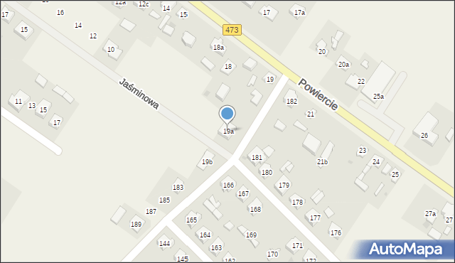Powiercie, Powiercie, 19a, mapa Powiercie