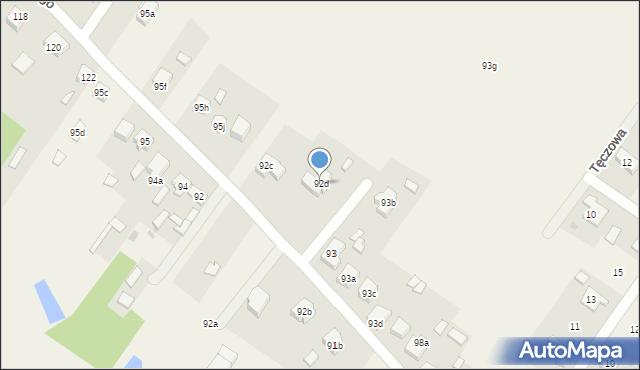 Powiercie-Kolonia, Powiercie-Kolonia, 92d, mapa Powiercie-Kolonia