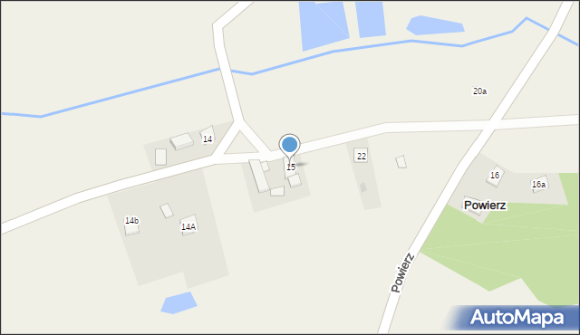 Powierz, Powierz, 15, mapa Powierz