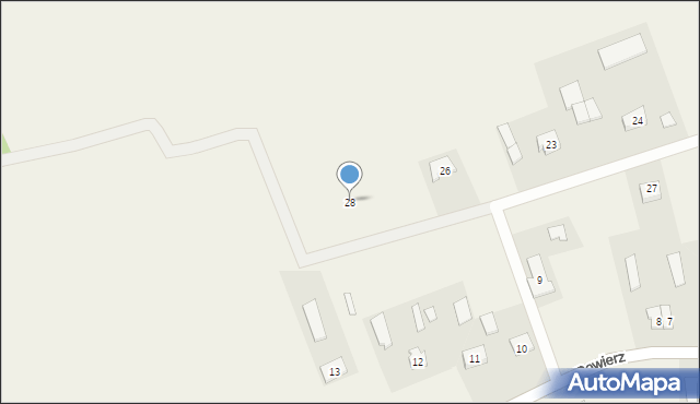 Powierz, Powierz, 28, mapa Powierz