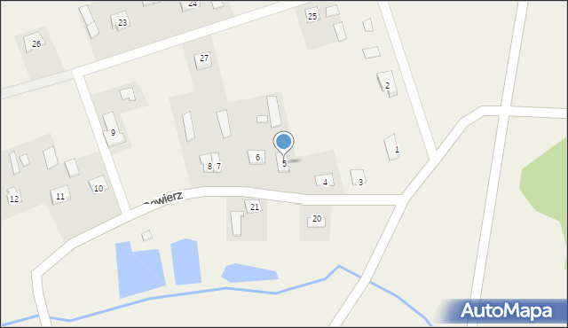 Powierz, Powierz, 5, mapa Powierz