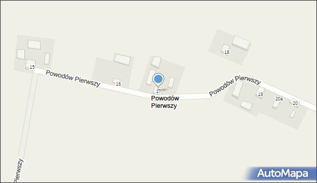 Powodów Pierwszy, Powodów Pierwszy, 17, mapa Powodów Pierwszy