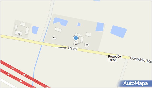 Powodów Trzeci, Powodów Trzeci, 29, mapa Powodów Trzeci