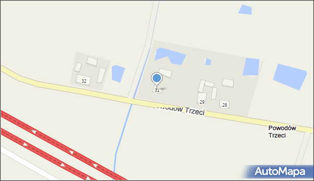 Powodów Trzeci, Powodów Trzeci, 31, mapa Powodów Trzeci