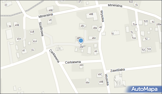 Powroźnik, Powroźnik, 104, mapa Powroźnik