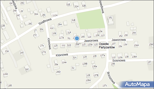 Powroźnik, Powroźnik, 204, mapa Powroźnik