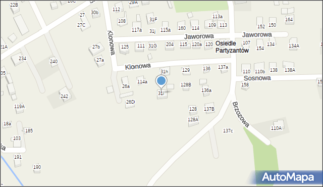 Powroźnik, Powroźnik, 31i, mapa Powroźnik