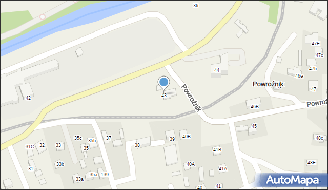 Powroźnik, Powroźnik, 43, mapa Powroźnik