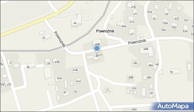 Powroźnik, Powroźnik, 45, mapa Powroźnik