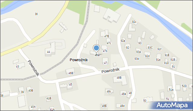 Powroźnik, Powroźnik, 46a, mapa Powroźnik