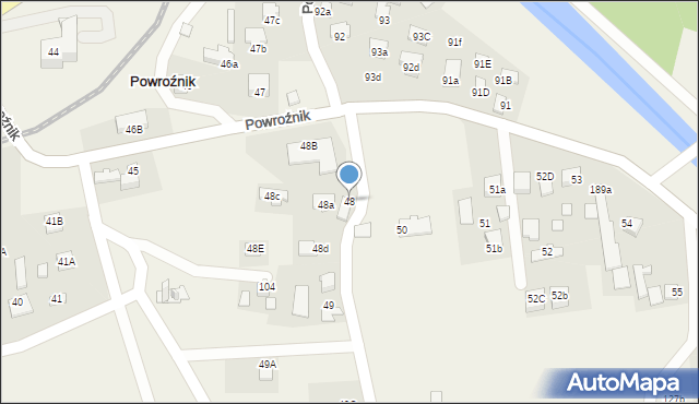 Powroźnik, Powroźnik, 48, mapa Powroźnik