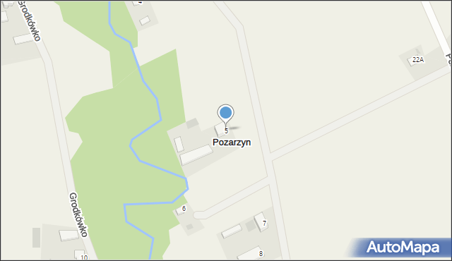 Pozarzyn, Pozarzyn, 5, mapa Pozarzyn