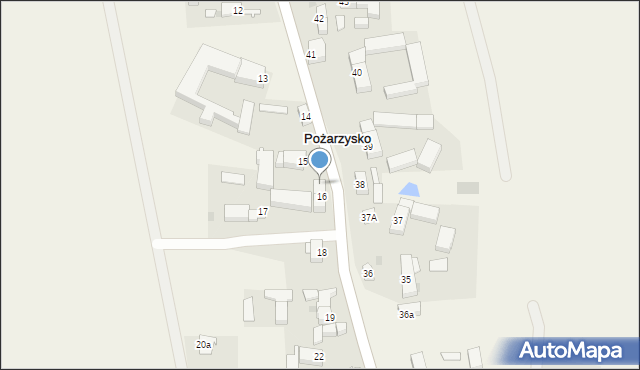 Pożarzysko, Pożarzysko, 16a, mapa Pożarzysko